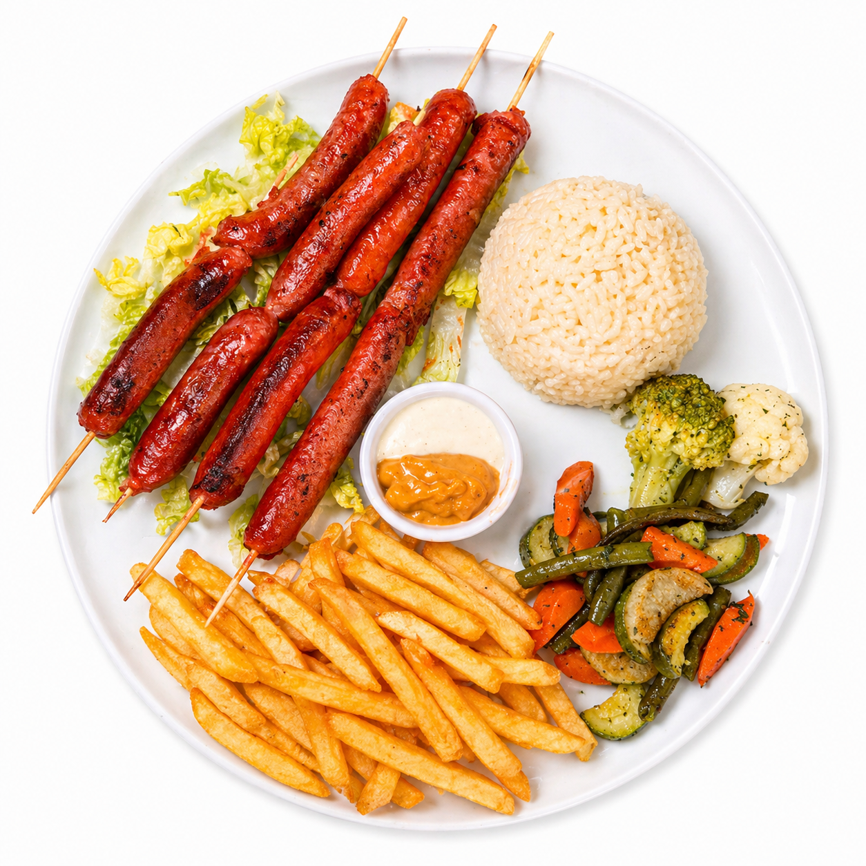 Brochettes Dinde Saucisse